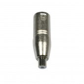 Переходник ADJ AC-A-XM3/RF XLR 3 pol M-RCA female Переходник ADJ AC-A-XM3/RF XLR 3 pol M-RCA female