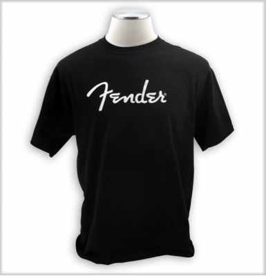 FENDER SPAGHETTI LOGO TEE BLK L