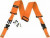 DIMARZIO 2 INCH NYLON CLIPLOCK STRAP NEON ORANGE DD2200NOR