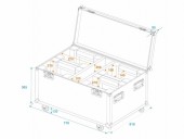 ROADINGER Flightcase 4x LED TMH-X1 Moving-Head Beam