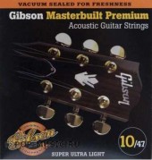 GIBSON SAG-MB10 MASTERBUILT PHOSPHOR BR .010-.047 GIBSON SAG-MB10 MASTERBUILT PHOSPHOR BR .010-.047