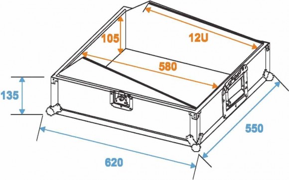 ROADINGER Mixer Case Pro MCBL-19, 12U