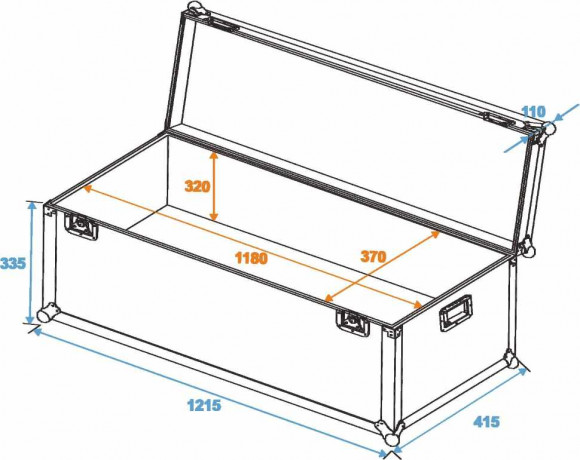 ROADINGER Universal Transport Case heavy 120x40cm