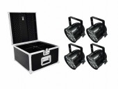 EUROLITE Set 4x LED PAR-56 HCL Short sw + PRO Case EUROLITE Set 4x LED PAR-56 HCL Short sw + PRO Case