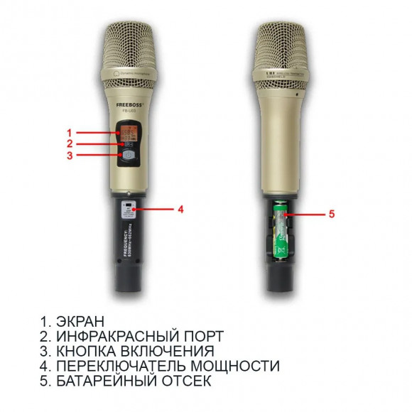 Freeboss FB-U03-2M Вокальная радиосистема