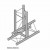 Dura Truss DT 23 T35-VD   3way vertical T piece down