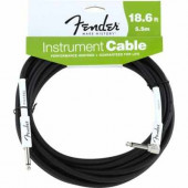 FENDER 18.6` ANGLE INSTRUMENT CABLE BLACK FENDER 18.6` ANGLE INSTRUMENT CABLE BLACK