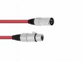 OMNITRONIC XLR cable 3pin 1,5m rd