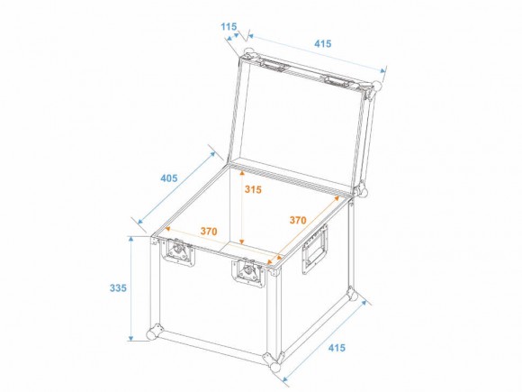 ROADINGER Universal Transport Case heavy, 40x40 cm
