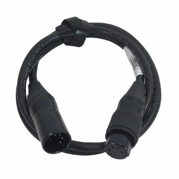 ADJ 7PZ IP XLR 5pin ext cable 1,0m IP 65 STR