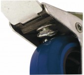 ROADINGER Swivel Castor 100mm blue with brake