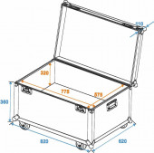 ROADINGER Universal Transport Case R-7 80x60 Wheels ROADINGER Universal Transport Case R-7 80x60 Wheels