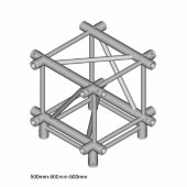 Dura Truss DT 44 XD X-joint + down 50cm Dura Truss DT 44 XD X-joint + down 50cm