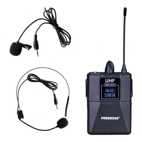 Freeboss FB-U35H2 BandD радиосистема с двумя бодипаками + 2 петлички + 2 оголовья