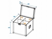 ROADINGER Flightcase 4x PMB-4