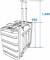 ROADINGER Plastic-Rack 19, 7U, DD/trolley, black