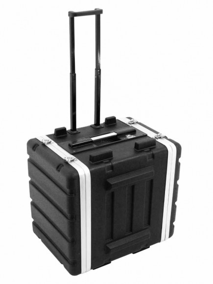ROADINGER Plastic-Rack 19, 7U, DD/trolley, black