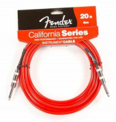 FENDER 20` CALIFORNIA INSTRUMENT CABLE CANDY APPLE RED FENDER 20` CALIFORNIA INSTRUMENT CABLE CANDY APPLE RED