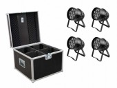 EUROLITE Set 4x LED PAR-64 HCL 12x10W bk + Case EUROLITE Set 4x LED PAR-64 HCL 12x10W bk + Case
