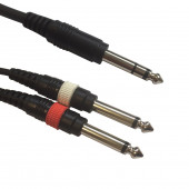 Кабель ADJ AC-J6S-2J6M/3 Jack 6,3mm stereo/2x Jack Кабель ADJ AC-J6S-2J6M/3 Jack 6,3mm stereo/2x Jack
