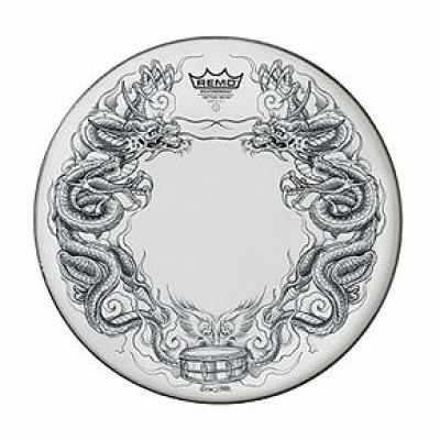 REMO Batter, 14` Diameter, `Dragon Skyn` Graphic