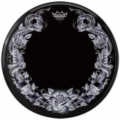 REMO Batter, TATTOO SKYN, 13` `B&W Skulls` Graphic REMO Batter, TATTOO SKYN, 13` `B&W Skulls` Graphic