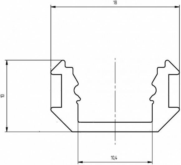 EUROLITE Multiprofile for LED Strip silver 2m