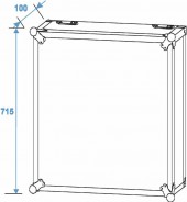 ROADINGER Rack Profi 15U 45cm with Wheels