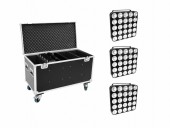 EUROLITE Set 4x LED PMC-25x10W COB RGB + Case