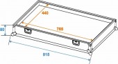 ROADINGER Transportcase for Effect Pedals EF-3