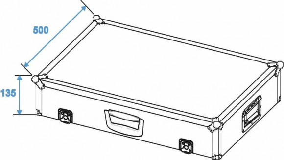 ROADINGER Transportcase for Effect Pedals EF-3