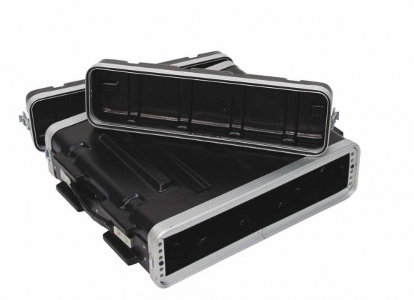 ROADINGER Kunststoff-Rack KR-19, 2HE, DD, schwarz ROADINGER Kunststoff-Rack KR-19, 2HE, DD, schwarz