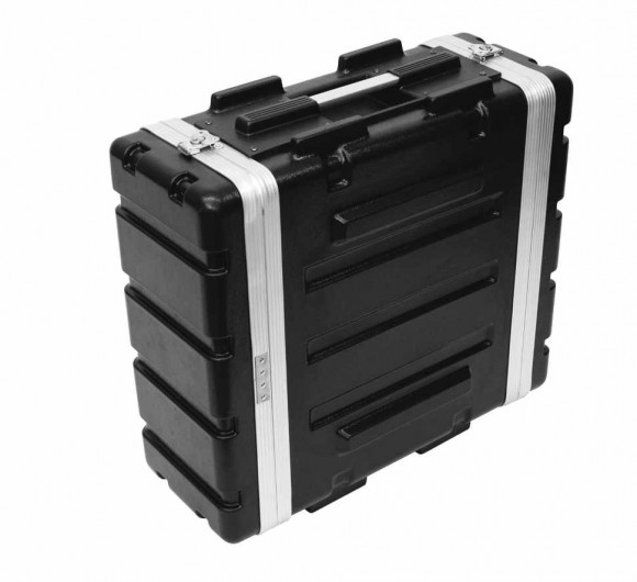 ROADINGER Kunststoff-Rack KR-19, 4HE, DD, schwarz ROADINGER Kunststoff-Rack KR-19, 4HE, DD, schwarz