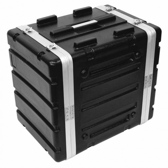 ROADINGER Kunststoff-Rack KR-19, 8HE, DD, schwarz ROADINGER Kunststoff-Rack KR-19, 8HE, DD, schwarz