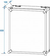 ROADINGER Rack Profi 20U 45cm with Wheels