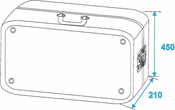 ROADINGER Turntable Case Tour ALU silver