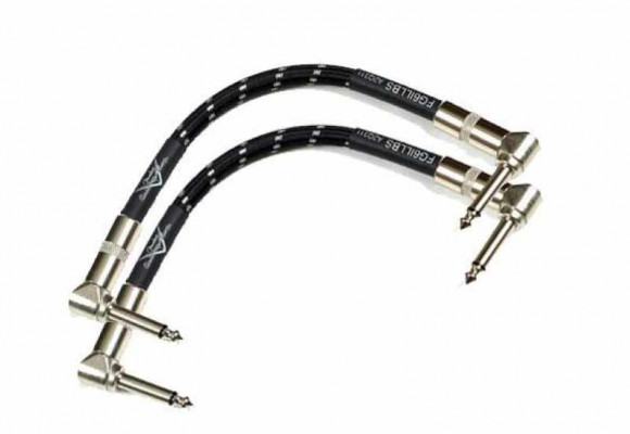 FENDER 6`` PATCH CABLE 2 PACK BLACK