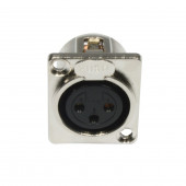 ADJ AC-C-XF3 XLR 3pin female panel metal ADJ AC-C-XF3 XLR 3pin female panel metal