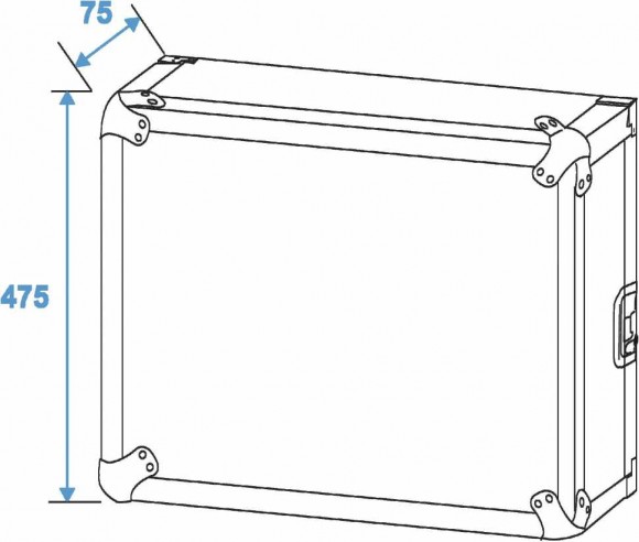 ROADINGER Rack Profi KM 10U 55cm with Wheels