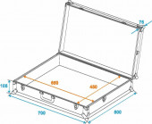 ROADINGER Universal Case FOAM, black, GR-2 black