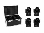 EUROLITE Set 4x LED TMH-14 Moving-Head Zoom Wash + Case