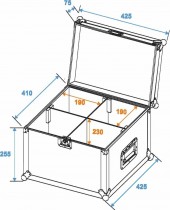 ROADINGER Flightcase 4x TMH-6/7/8/9