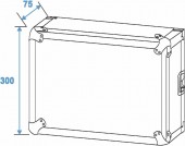ROADINGER Rack Profi KM 6U 55cm with Wheels