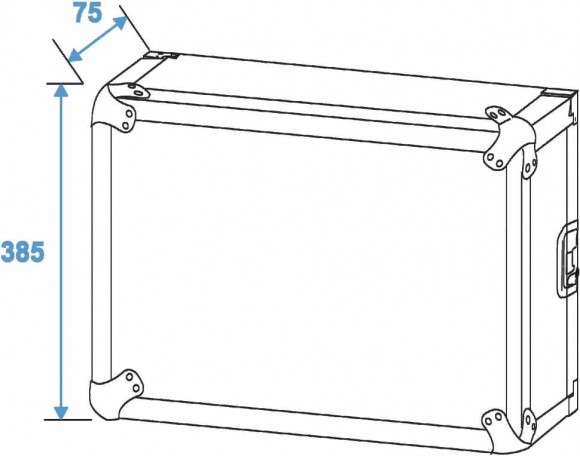 ROADINGER Rack Profi KM 8U 55cm with Wheels