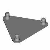 Dura Truss DT 33 PLB Base plate with halfconnectors male Dura Truss DT 33 PLB Base plate with halfconnectors male