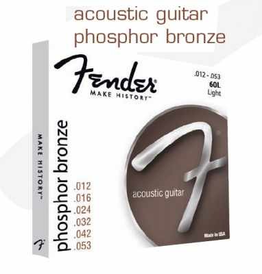 FENDER STRINGS NEW ACOUSTIC 60XL PHOS BRNZ BALL 10-48 FENDER STRINGS NEW ACOUSTIC 60XL PHOS BRNZ BALL 10-48