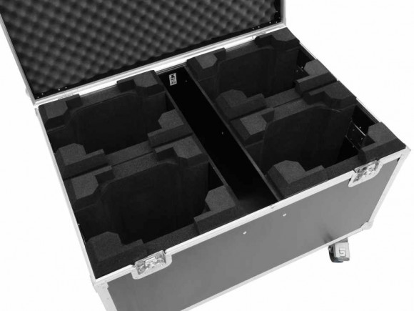 ROADINGER Flightcase 4x TMH-X5 with Wheels
