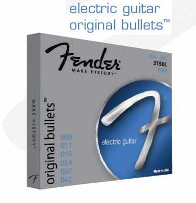 FENDER STRINGS NEW ORIGINAL BULLET 3150L PURE NKL BULLET END 9-42