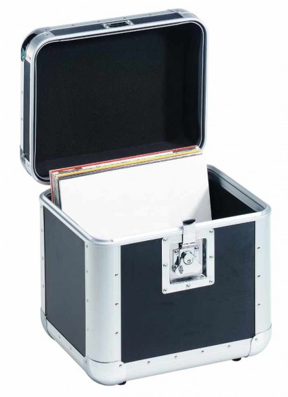 ROADINGER Record Case ALU 75/25, rounded, bk