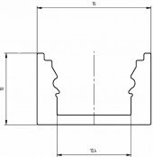EUROLITE U-profile for LED Strip silver 2m